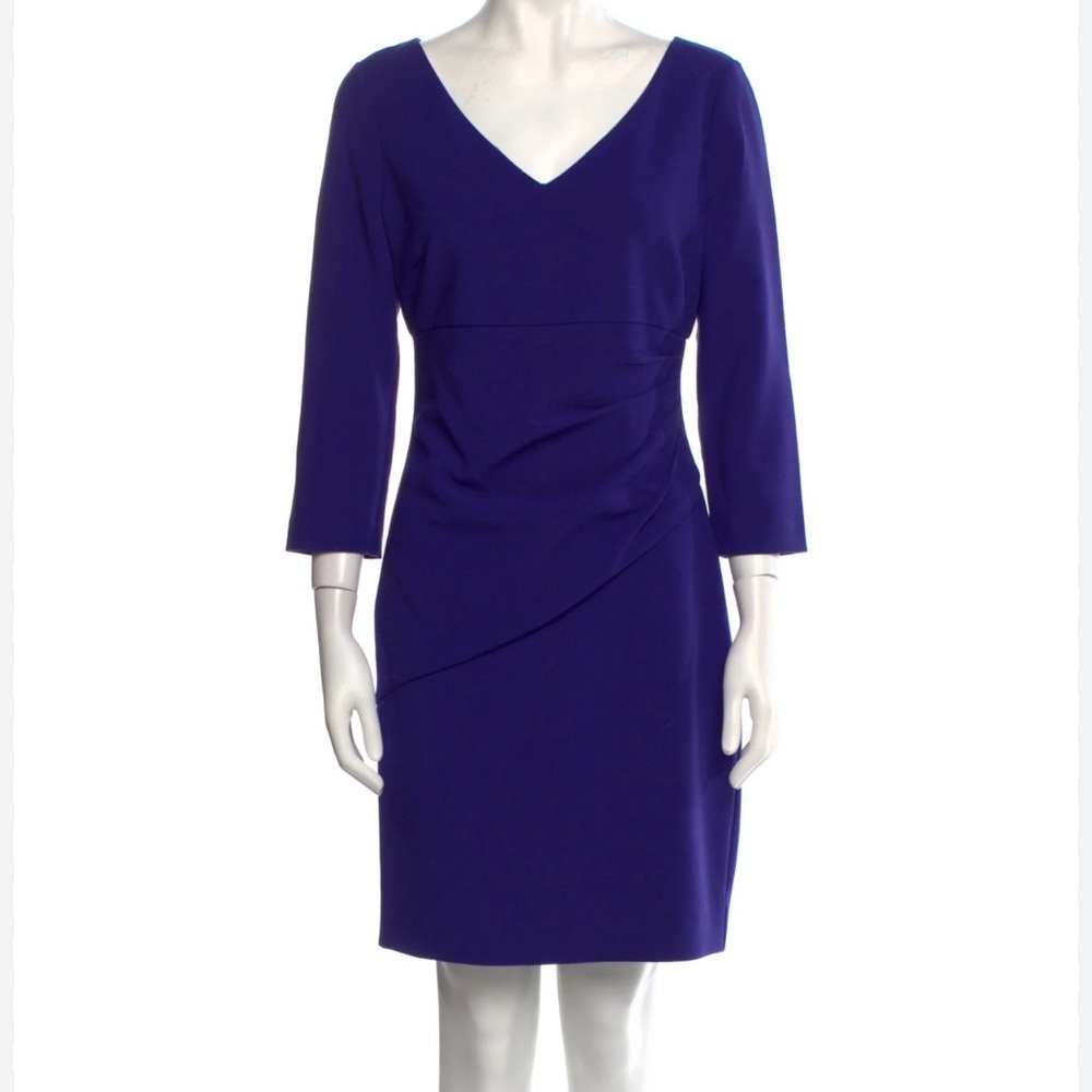 Diane Von Furstenberg Royal Blue Long Sleeve Dress